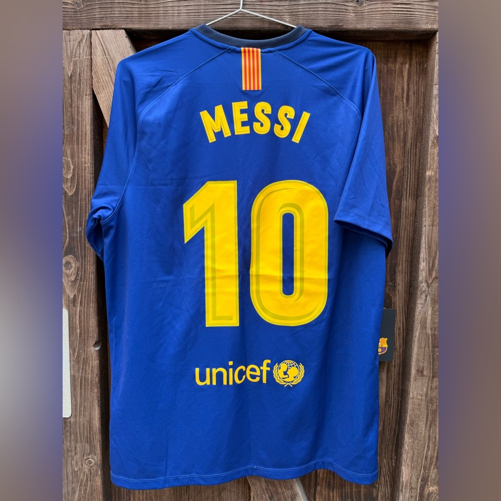 Nike Barcelona FCB Lionel Messi #10 Home Soccer Jersey
